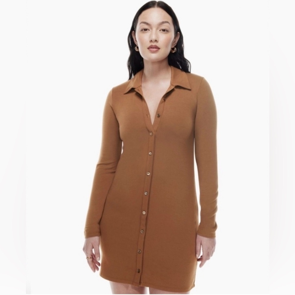 Aritzia Wilfred Pose Long Sleeve Dress - Size XS
